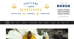 Desktop Screenshot of portlandurbanbeekeepers.org