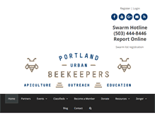 Tablet Screenshot of portlandurbanbeekeepers.org